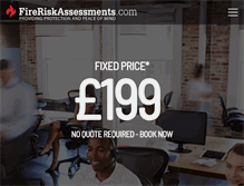 Tablet Screenshot of fireriskassessments.com